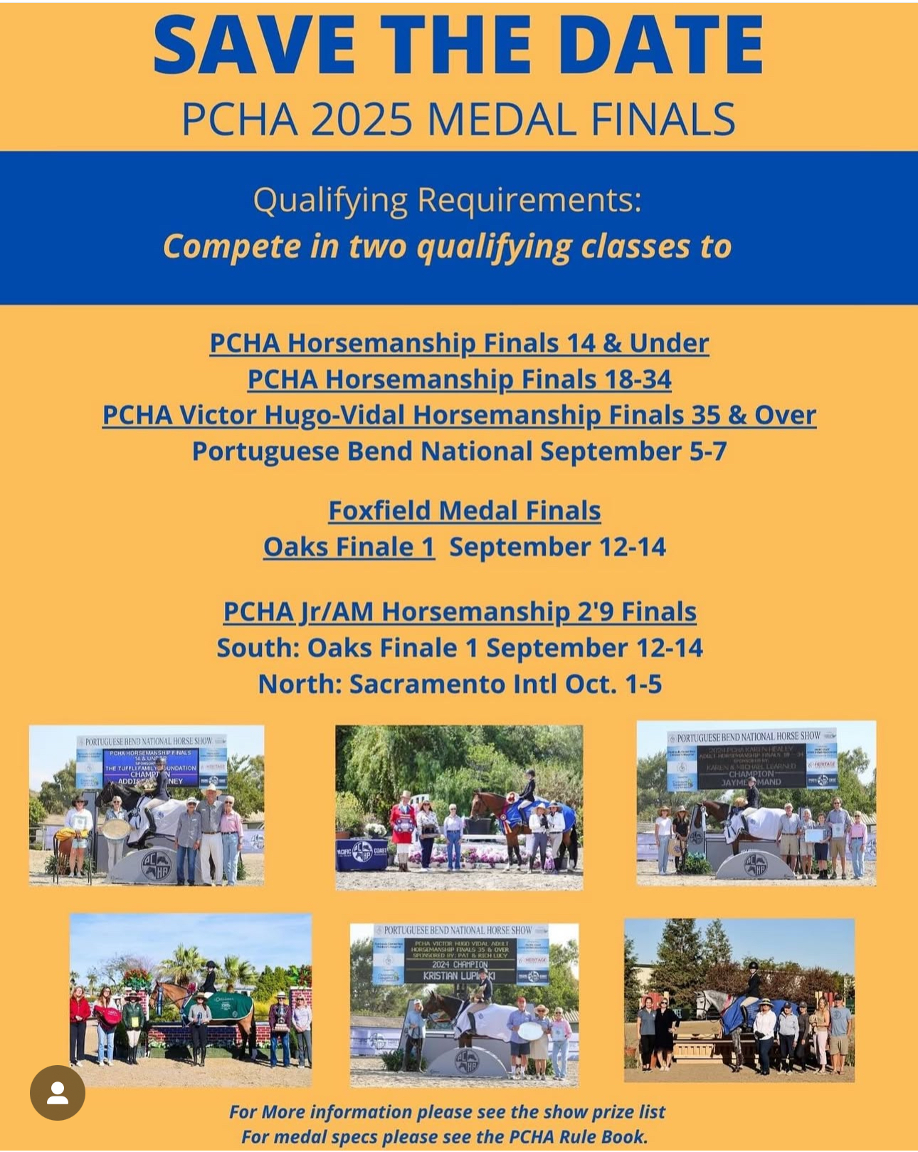 2025 Medal Finals flyer